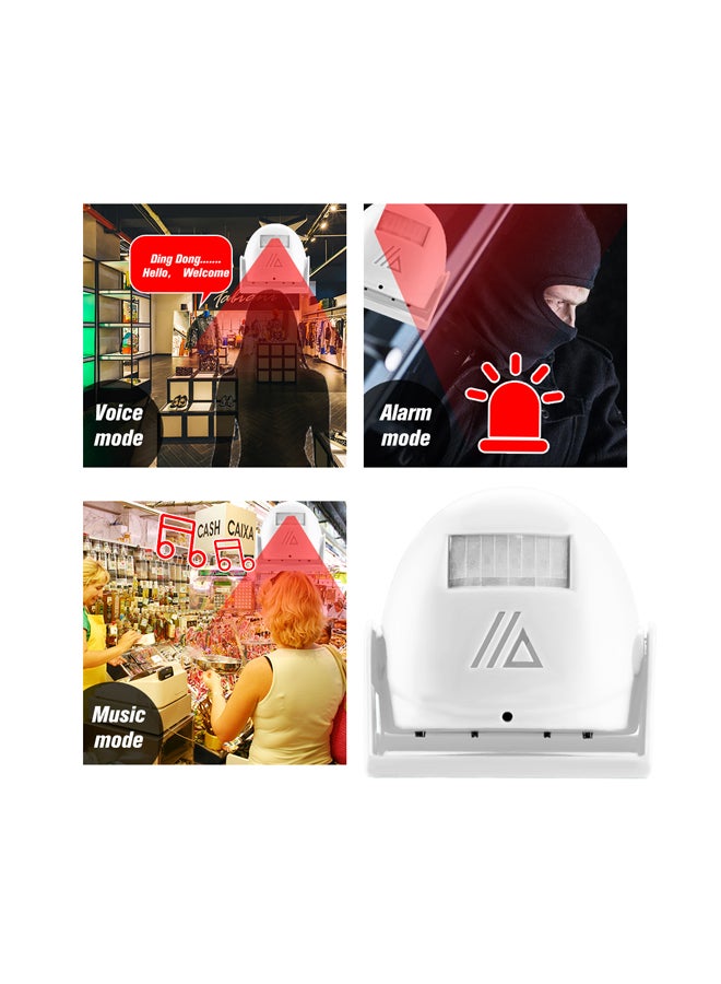 جهاز إنذار لاسلكي بجرس لاستشعار الحركة للباب أبيض 23x4.5x13Ø³Ù†ØªÙŠÙ…ØªØ± - Image 4