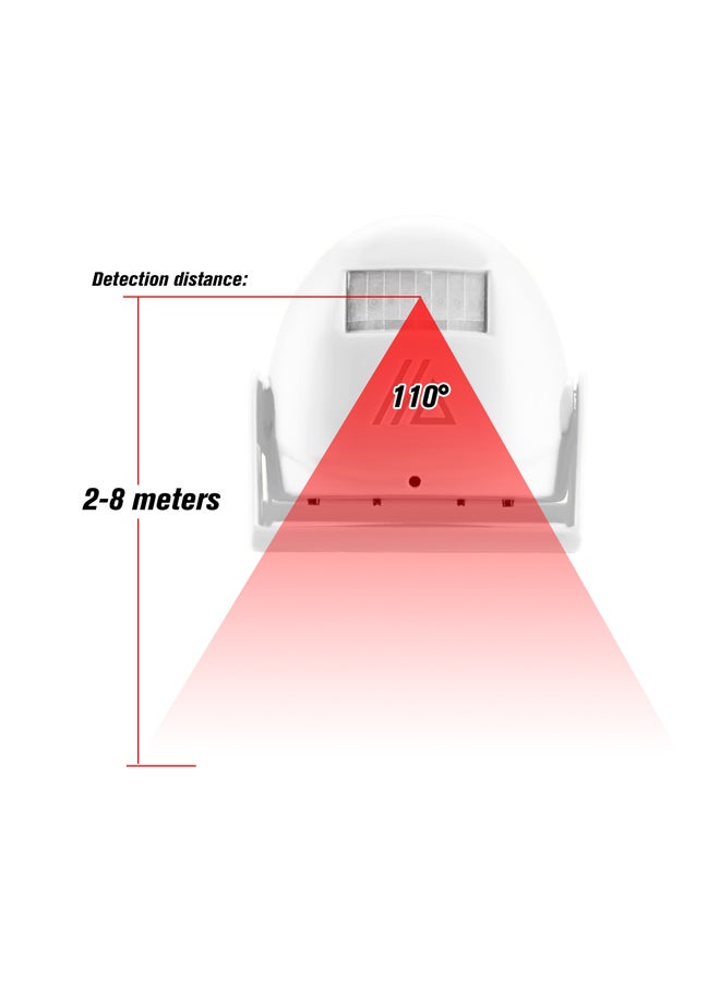جهاز إنذار لاسلكي بجرس لاستشعار الحركة للباب أبيض 23x4.5x13Ø³Ù†ØªÙŠÙ…ØªØ± - Image 3