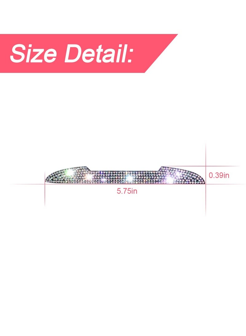 Excefore Car Door Handle Scratch Protector, Car Door Handle Scratch Protector Car Door Edge Guards, Automotive Exterior Car Crystal Rhinestone Bling Car Accessories for All Cars, Multicolor - Image 3