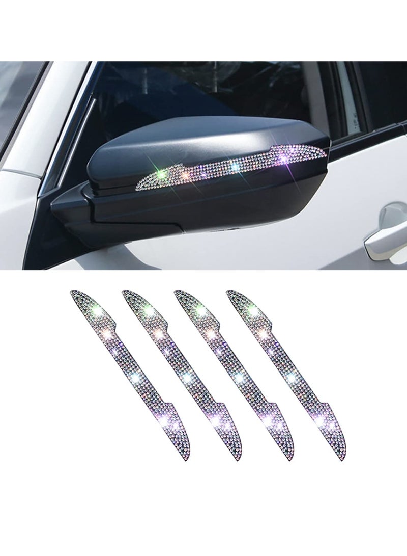 Excefore Car Door Handle Scratch Protector, Car Door Handle Scratch Protector Car Door Edge Guards, Automotive Exterior Car Crystal Rhinestone Bling Car Accessories for All Cars, Multicolor - Image 2