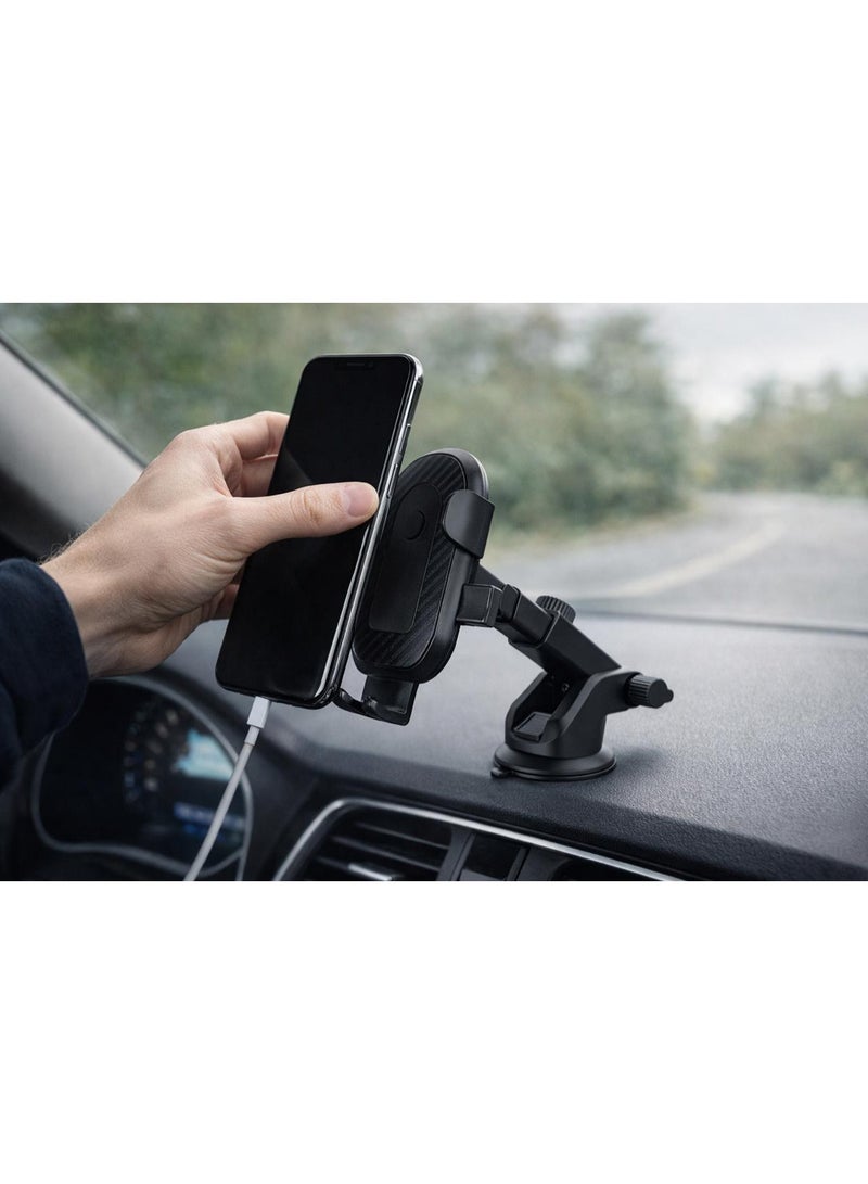 JNUOBI C 01 Universal Car Phone Mount Adjustable Telescopic Arm & Strong Suction Cup - Image 2