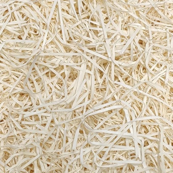 JPPL Shredded Paper 500gm| Silicon Crinkle Cushion Paper for Hamper, Gift Box Packing & DIY Craft | Cream/Beige | Eco-Friendly, Recyclable Filler for Basket & Festive Decoration - Image 1