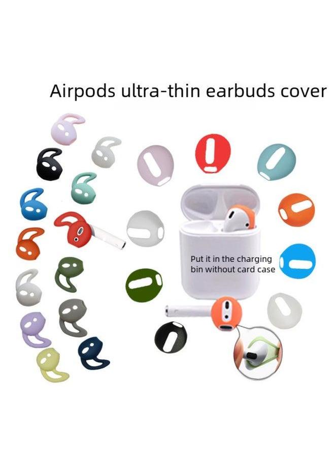 For Airpods Headphone Covers TWS Huawei Xiaomi Rammer Silicone Earbuds Ear Cap Apple Second Generation Headset-Color:Black (ultra-thin)-Model:ES32 ES62 ES68 - Image 2