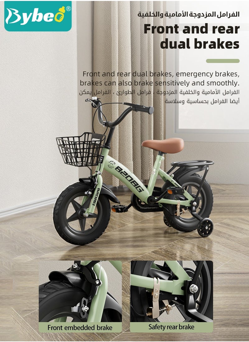 Kids Bike, Toddler Balance Bike with 16-inch Wheels, Training Bicycles, Kids' Road Bicycles with Training Wheels, Hand Brake and Basket,  for Ages 4 to 10 Years Boys Girls - pzsku/Z806639F372ED444F499EZ/45/_/1701488801/3e14033c-89a8-433a-844e-b64fe3496120