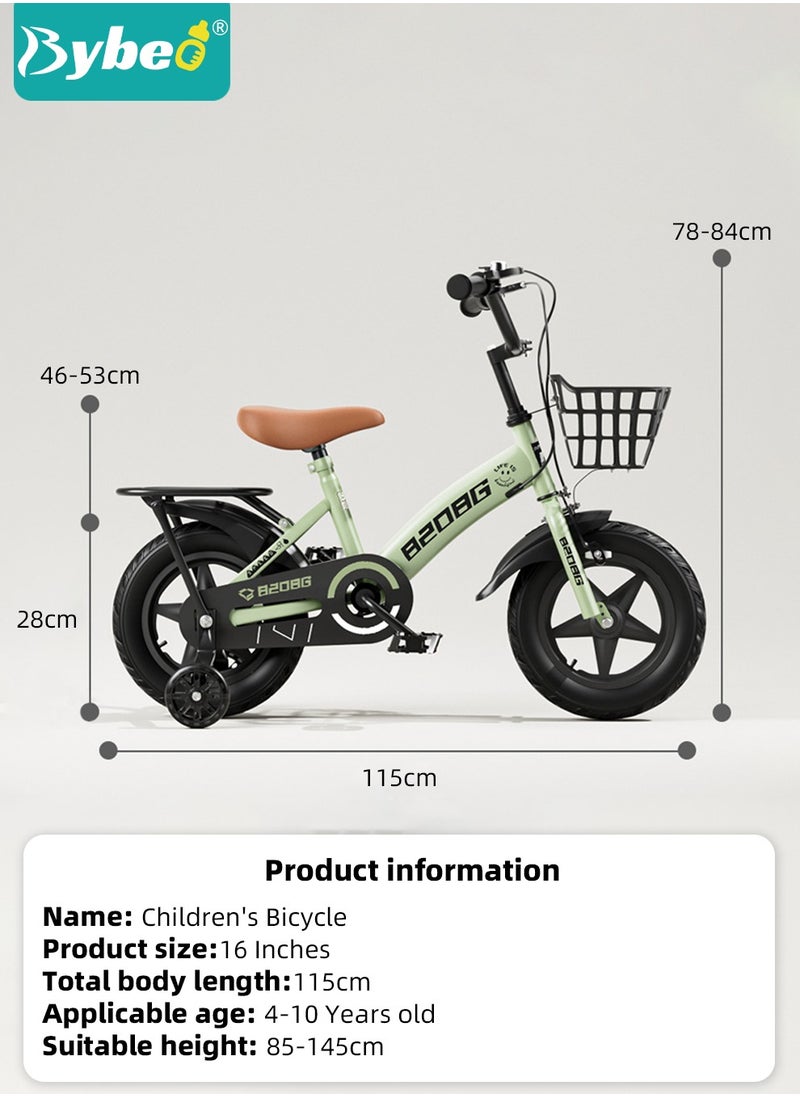 Kids Bike, Toddler Balance Bike with 16-inch Wheels, Training Bicycles, Kids' Road Bicycles with Training Wheels, Hand Brake and Basket,  for Ages 4 to 10 Years Boys Girls - pzsku/Z806639F372ED444F499EZ/45/_/1701488822/93cc2ee4-1b0b-4564-bdcc-21aa073bced2