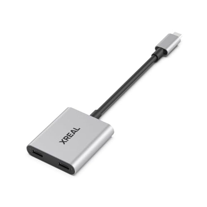 XREAL Hub, Power And Play Adapter, Power Your Ar Glasses While Charging Your Source Device, Like Steam Deck, Rog Ally, Switch, Iphone 15 Or Android Phone, Support 45W Fast Charging And 120Hz - Image 1