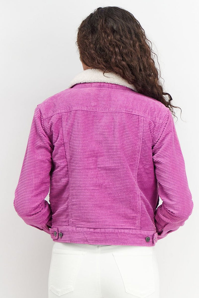 rvca Women Regular Fit Long Sleeve Jacket, Purple - Image 2