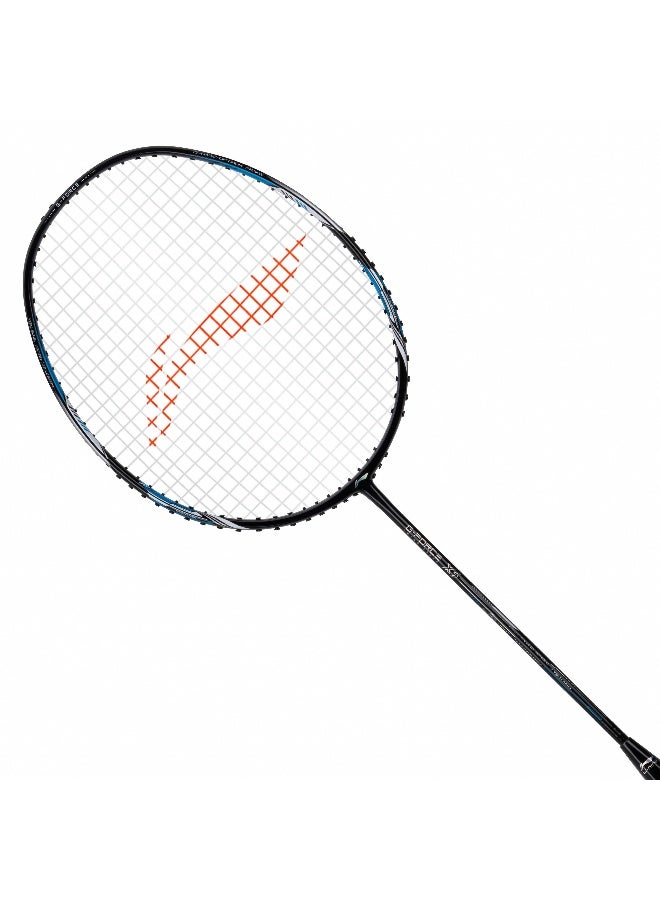 Li-Ning G-Force X5-79 Grams G6 Badminton Racket Strung Badminton Racket with Free Full Cover (Black/Blue/Grey) - Image 1