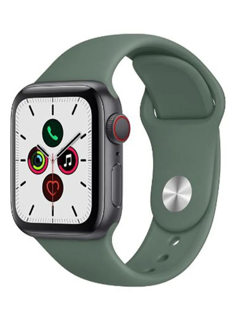 HEXABEX Silicone Sport Strap/Band Compatible With 46mm/45mm/44mm/49mm for Apple watch All Series Green - Image 1