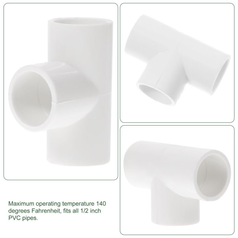 20 pcs Fitting 1/2 Inch Tee Corner Fitting Tent Greenhouse Pvc Fitting - Image 5