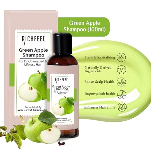 RICHFEEL Green Apple Shampoo 100 Ml Pack Of 2, 2 Count - Image 3