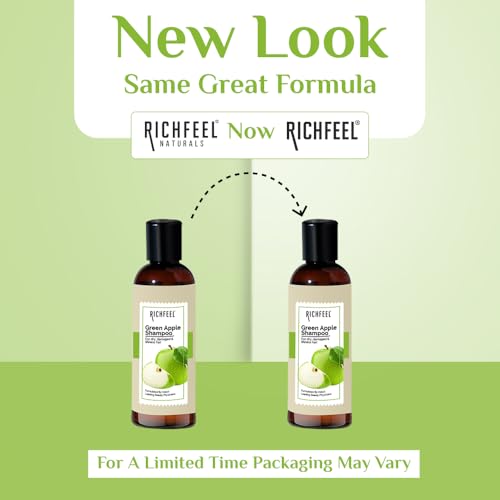 RICHFEEL Green Apple Shampoo 100 Ml Pack Of 2, 2 Count - Image 2