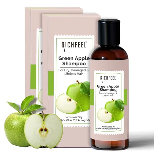 RICHFEEL Green Apple Shampoo 100 Ml Pack Of 2, 2 Count - Image 1