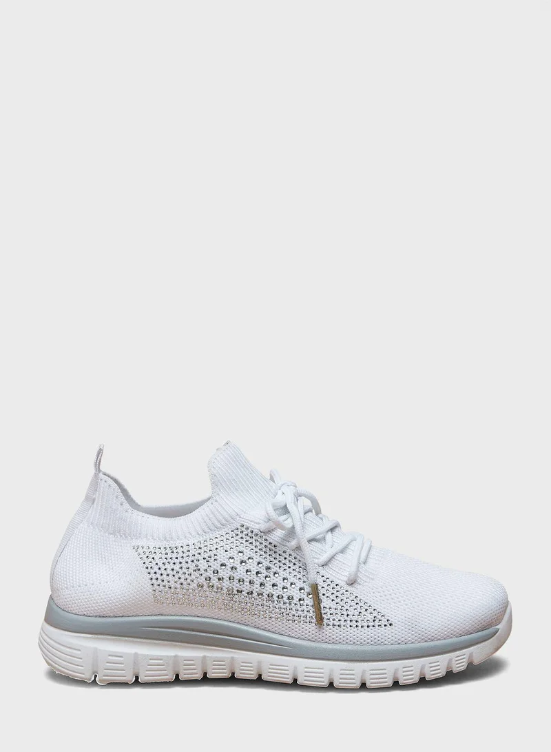 shoexpress Lace Up Low Top Sneakers