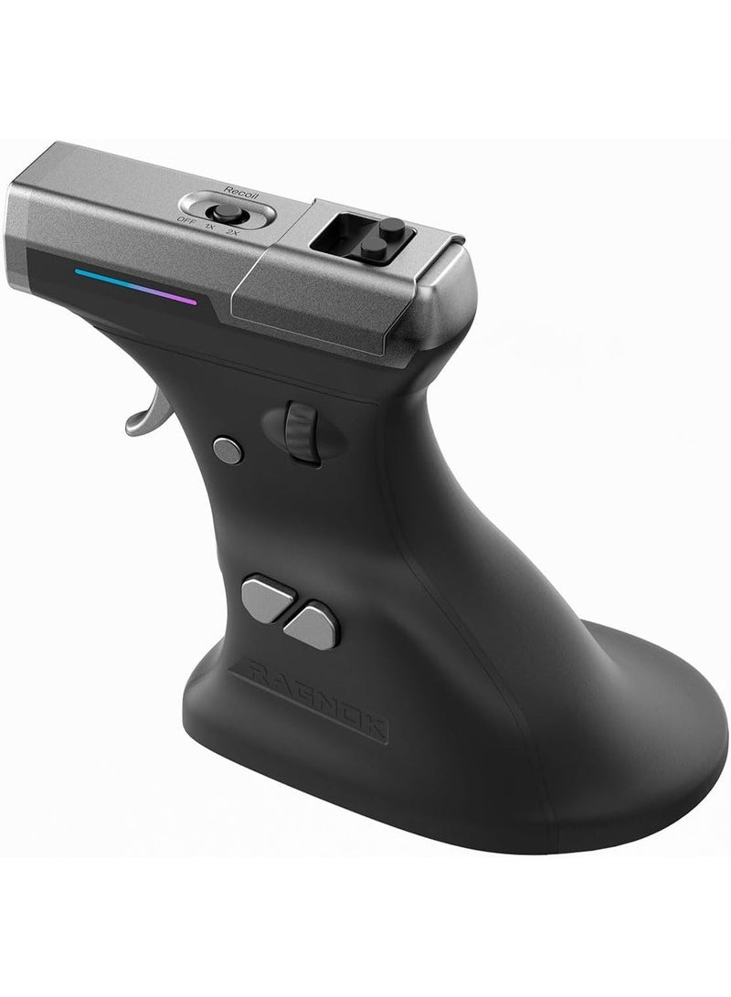 RAGNOK ErgoStrike7 FPS Gaming Mouse with Real Recoil, 26,000 DPI Sensor, Wireless & Wired Modes, RGB Lighting – Black - Image 1