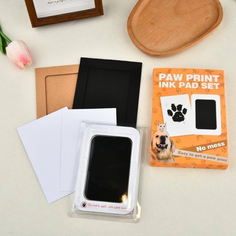 KASTWAVE Cat and Dog Paw Print Keepsake, Handprint and Footprint Impression Kit, DIY Clay Casting Souvenir for Dogs and Cats, Newborn Memory Decoration Gift - Image 5