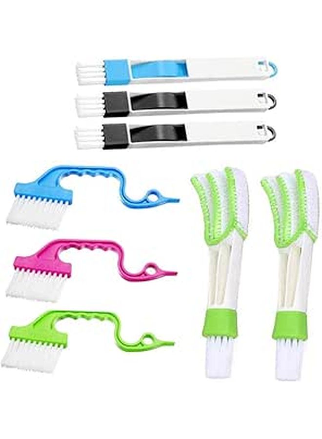 8pcs Multi Purpose Window Groove Cleaning Brush Set For Car Detail - Image 1