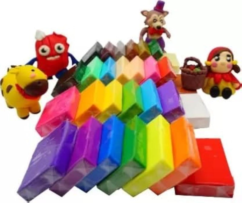 Eclet (Pack of 12) Air Dry Clay, Colorful Children Soft Clay, Creative Art Crafts, Gifts for Kids-Multi Color. Non-Toxic Modeling Magic Fluffy Foam Bouncing Clay Putty Kit for Kids with Tools .96 - Image 2