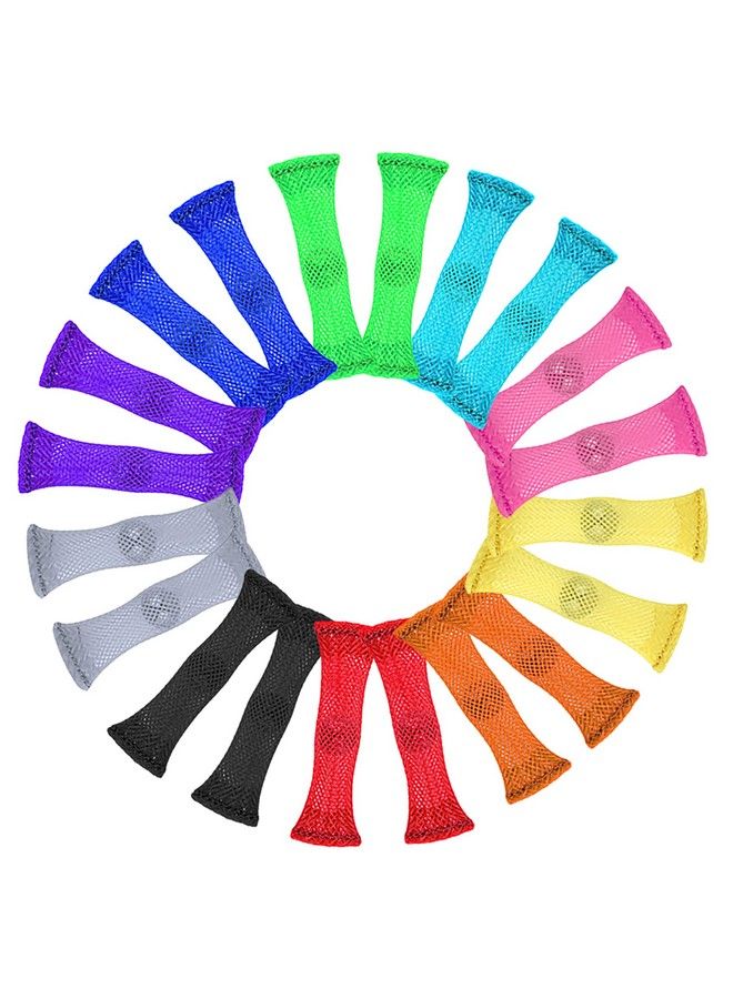 AUSTOR 20 Pieces Fidget Toys Relieve Stress Increase Focus Sensory Marble And Mesh Fidgets For Adults And Children With Adhd Add Ocd Autism 10 Colors - Image 2