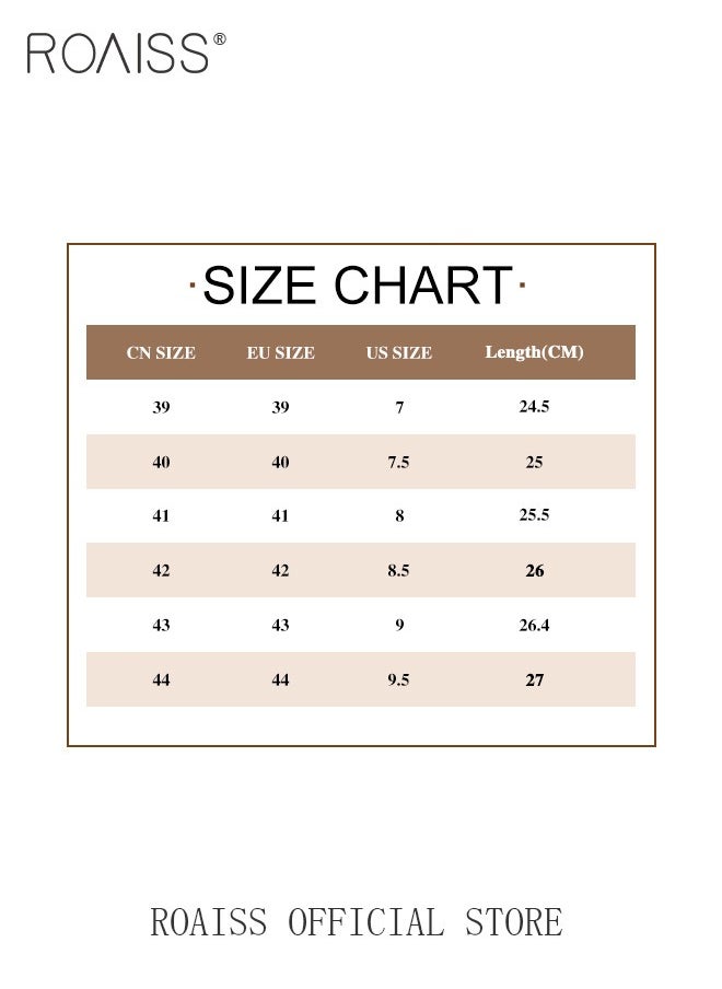 roaiss - New Mens Casual Drawstring Non-slip Soft Sole Flat Shoes Fashion Round Toe Shoes Daily Hand Stitched Leather Shoes - Image 1