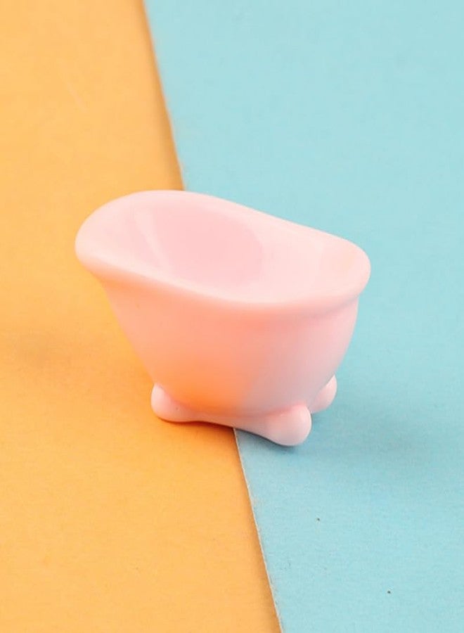 Vaguelly 8pcs Bathtub Micro Landscape Mini Bathtub Model Bathroom Soap Dish Hamster Bathtub Simulation Bathtub Dollhouse Decoration Accessories Ornament Doll House Resin Small Bathtub - Image 4
