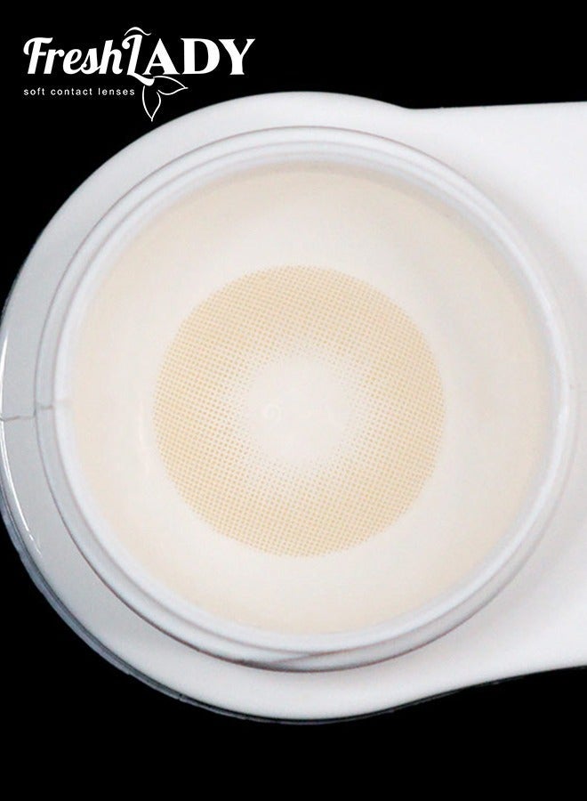 Freshlady Ocre Colored Contact Lenses Yearly Disposable Soft Cosmetic Lenses Natural Eye Look for Daily Wear - Image 5