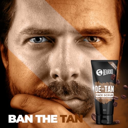 Beardo DeTan Face Scrub for Men, 100 gm | Coffee Scrub for Blackhead & Tan Removal | Natural Glow | Rejuvenates Skin - Image 2