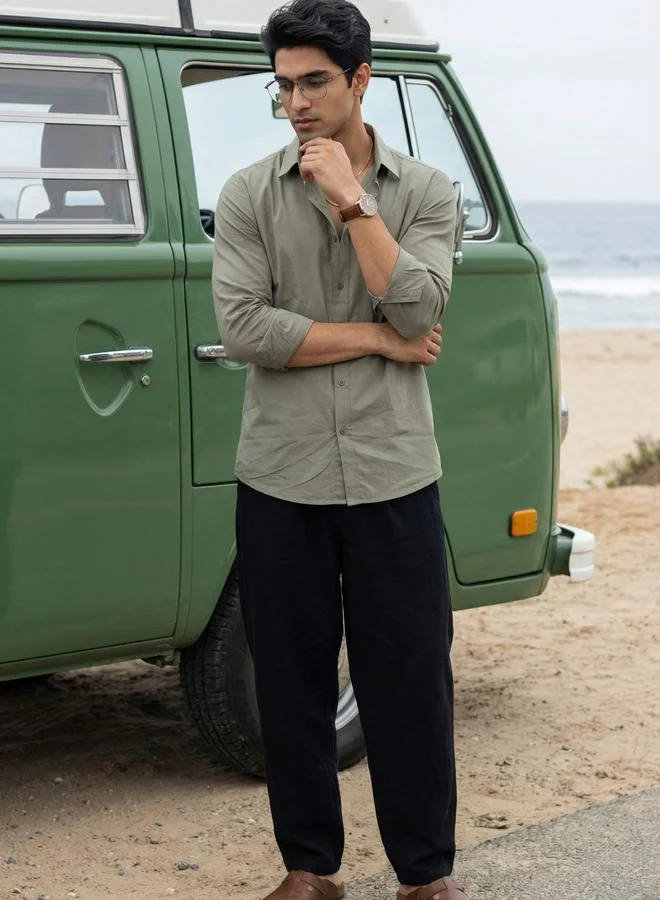 ترولوم Men Comfort Solid Casual Shirt
