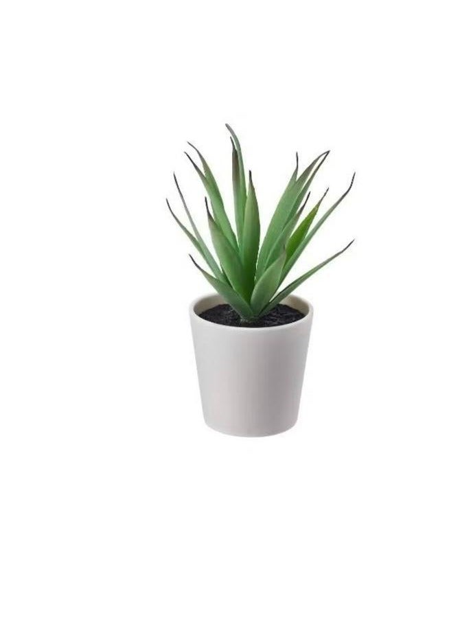 Artificial plant with pot, indoor and outdoor, succulent tree, size 6 cm - Image 1