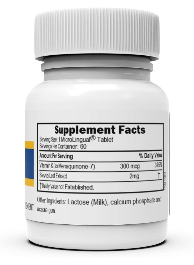 Superior Source فيتامين K2 300 ميكروغرام أقراص تذوب بسرعة للبالغين - Image 2