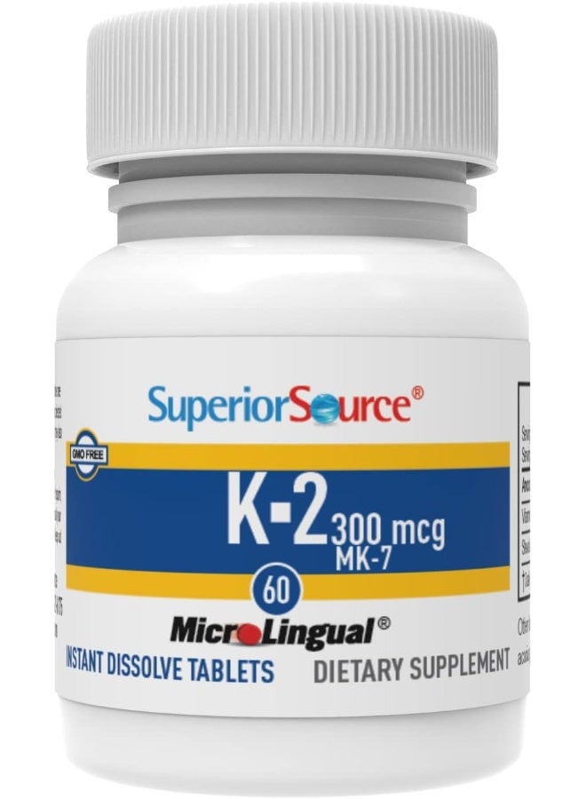 Superior Source فيتامين K2 300 ميكروغرام أقراص تذوب بسرعة للبالغين - Image 5