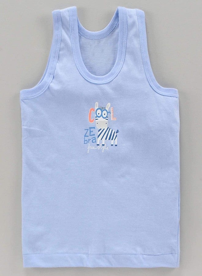 Hivata New Born Baby Boys Girls Soft Cotton Printed Vest Inner Wear for Infants Sando Vest Kids Toddler Camisole Baniyan Multicolor Vest (Pack of 6) (1-6 Years) (5-6 Years) - Image 5