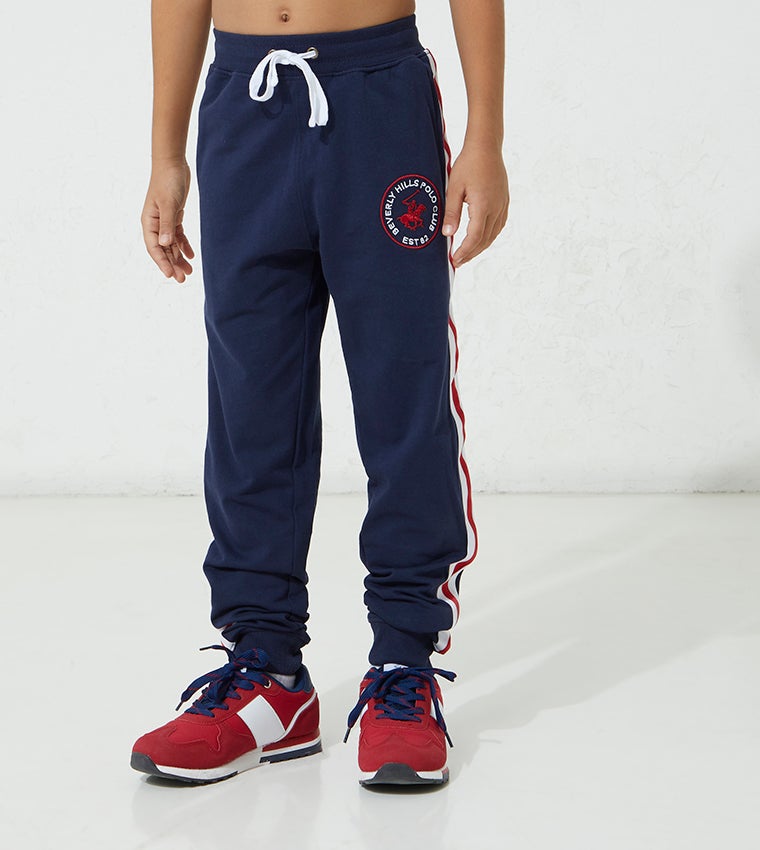 بيفرلي هيلز بولو كلوب سراويل رياضية قطنية للأولاد بخصر متوسط