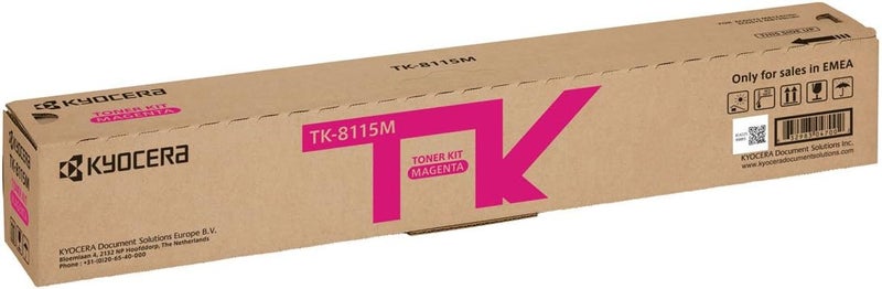 Kyocera TK8115M Laser Toner Magenta Original Premium Printer Cartridge 1T02RRBNL0 for Ecosys M8124 ECOSYS M8130