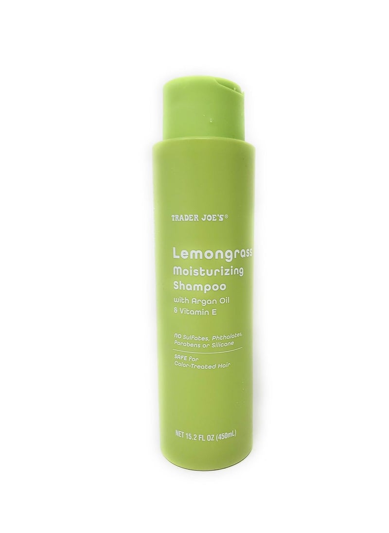 Trader Joe's - Trader Joe's Lemongrass Moisturizing Shampoo with Argon Oil and Vitamin E 15.2 oz /450 ml (Pack of 2) - Image 1