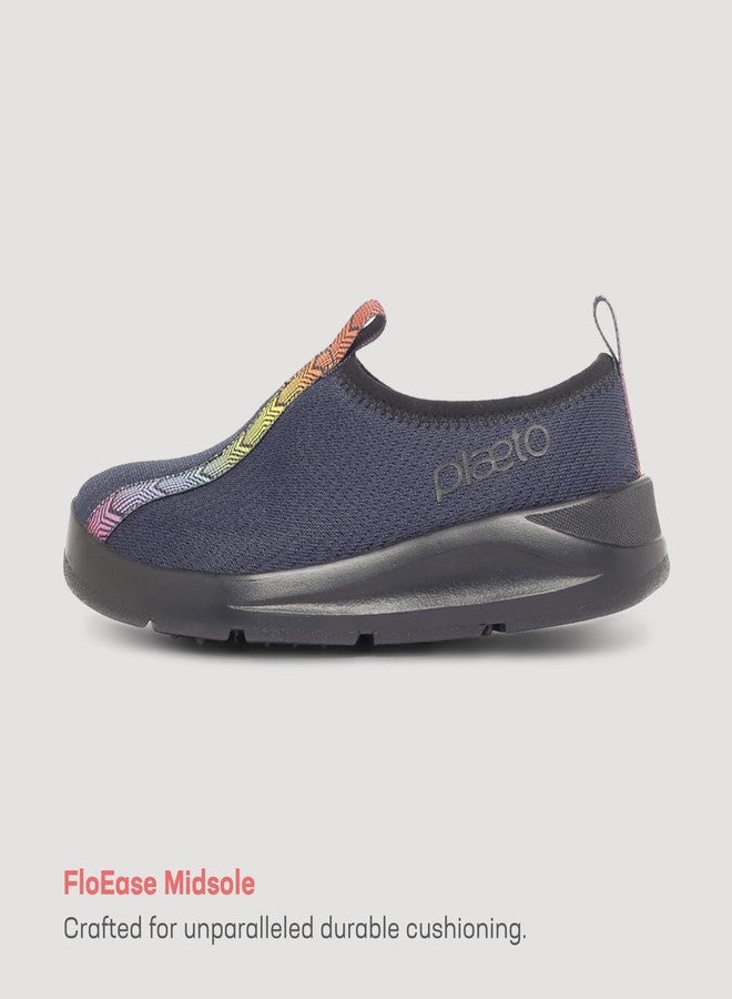Plaeto Kids EzPlay Navy Blue Walking Shoes, 2UK - Image 3