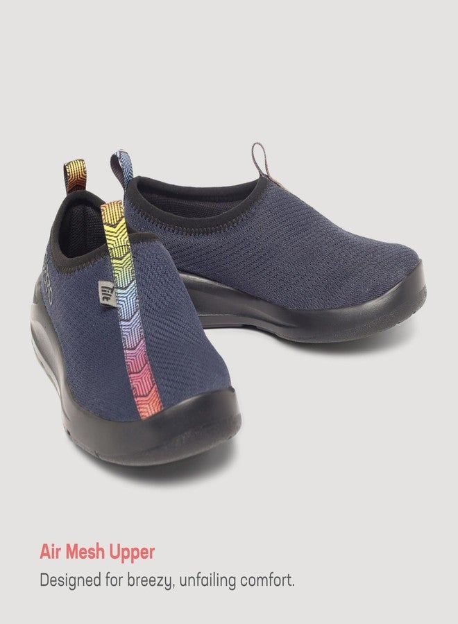 Plaeto Kids EzPlay Navy Blue Walking Shoes, 2UK - Image 4