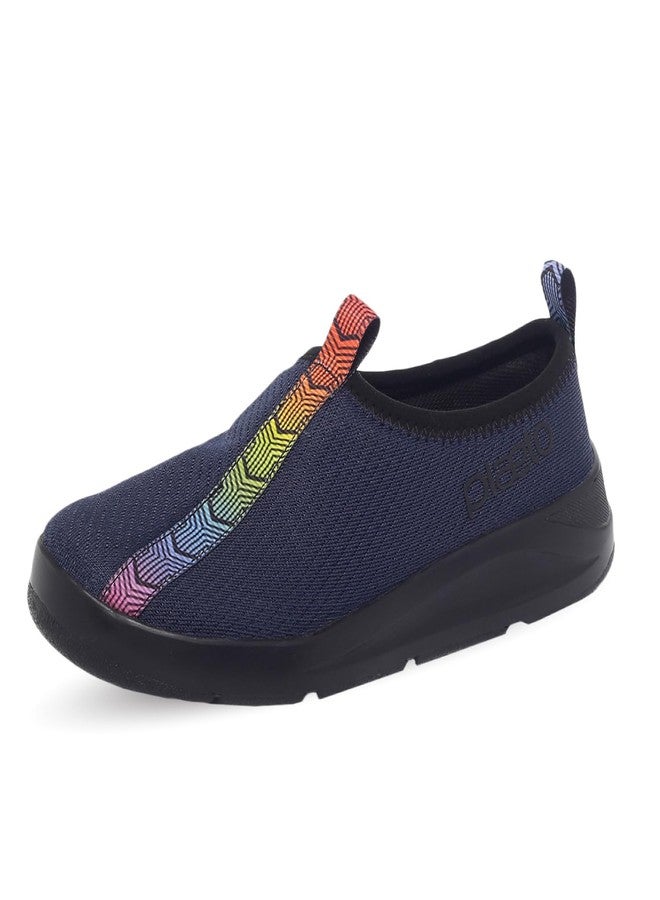 Plaeto Kids EzPlay Navy Blue Walking Shoes, 2UK - Image 1