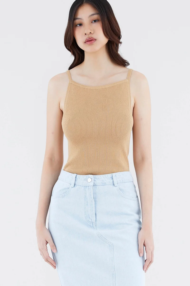The Editor's Market Jeminic Square Knit Tank