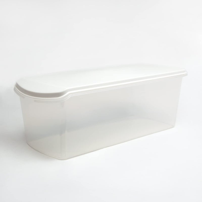 Gluman Polypropylene Big Bread Box With Butter Dish Container Bread Box And Butter Dish Combo 100 Food Grade Dishwasher Safe Freezer Safe Recyclable Reusable White - Image 2