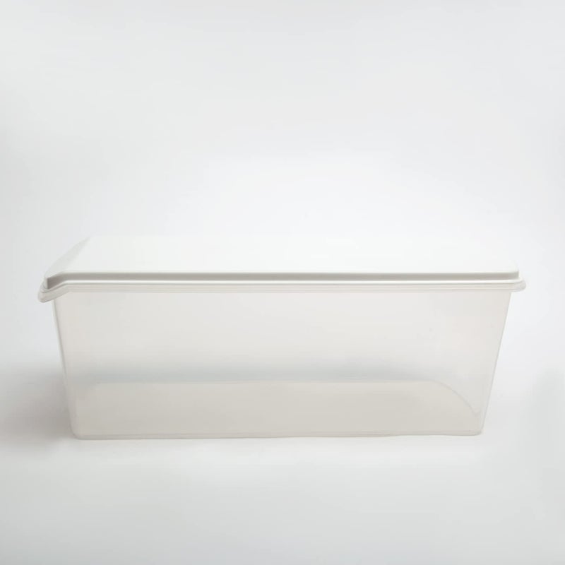 Gluman Polypropylene Big Bread Box With Butter Dish Container Bread Box And Butter Dish Combo 100 Food Grade Dishwasher Safe Freezer Safe Recyclable Reusable White - Image 4