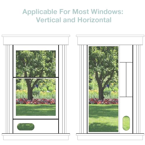 KLOLKUTTA Portable AC Window Kit with Exhaust Hose, Air Conditioners Kits Parts Adjustable Window Seals for Sliding Window, Vertical Sliding AC Vent Kit with 5.9” Round Coupler - Image 5