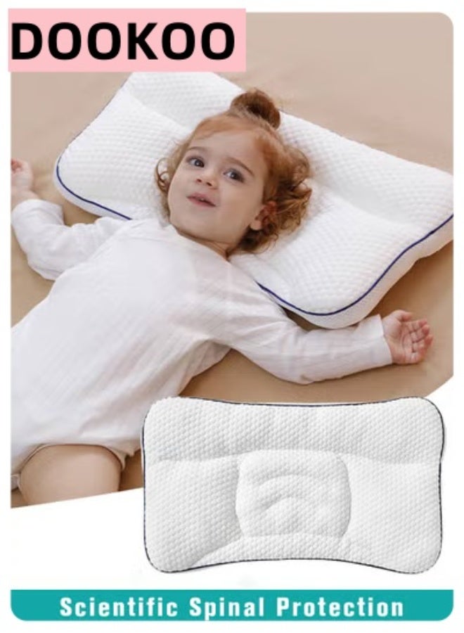 DOOKOO Baby Nursing Sleeping Pillow, Toddler Pillow for Sleeping, Kids Spine Protection Pillows, Soft Infant Pillows for Sleeping for Boys and Girls, Ergonomic Design, Especially for Child Aged 1 to 3 Years - Image 1