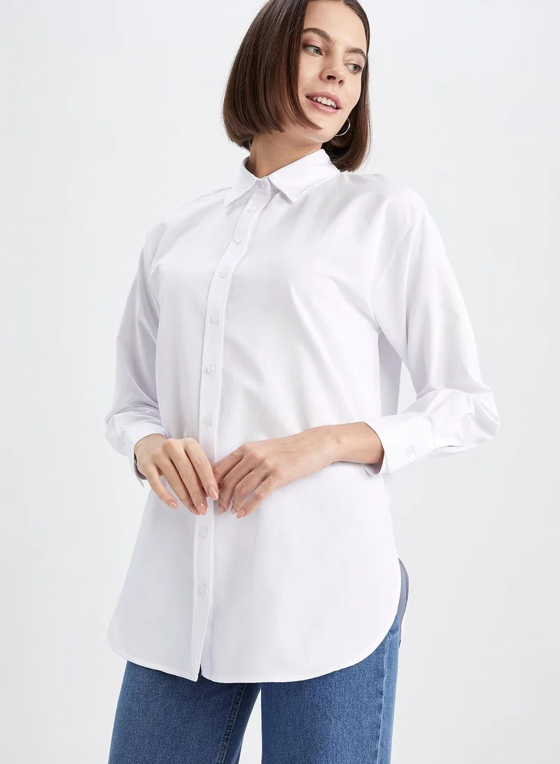 ديفاكتو Button Down Tunic Shirt