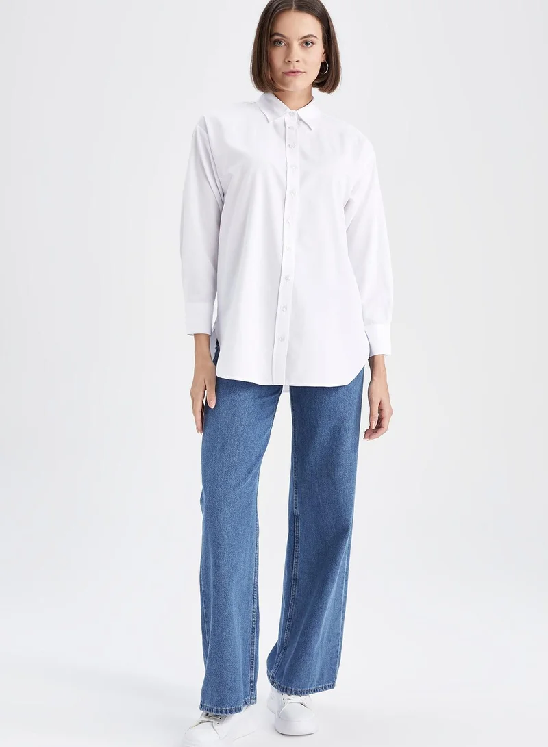 ديفاكتو Button Down Tunic Shirt