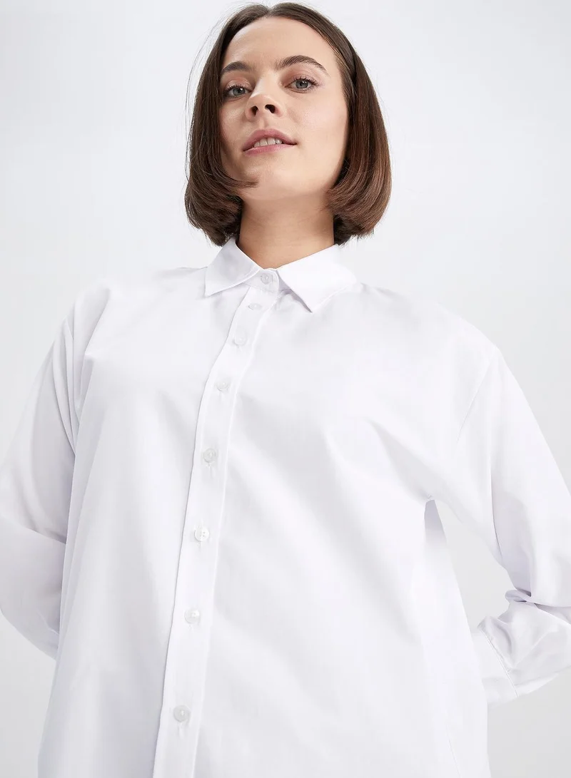 ديفاكتو Button Down Tunic Shirt