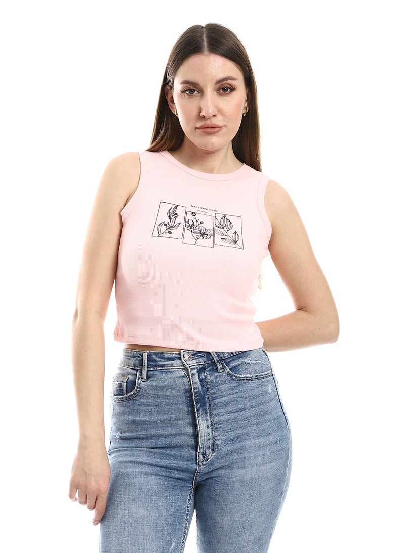 REDCOTTON Red Cotton,Women's Cotton Crop Top, Comfortable & Stylish-rose  - Image 1