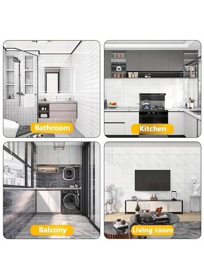 كيلا ورق حائط فينيل ذاتي اللصق، أرضيات فينيل لاصقة، لفة ورق حائط مقاومة للماء للأرضيات والأسقف والجدران، 15.7 بوصة × 196 بوصة (40 سم × 5 م) - Image 3