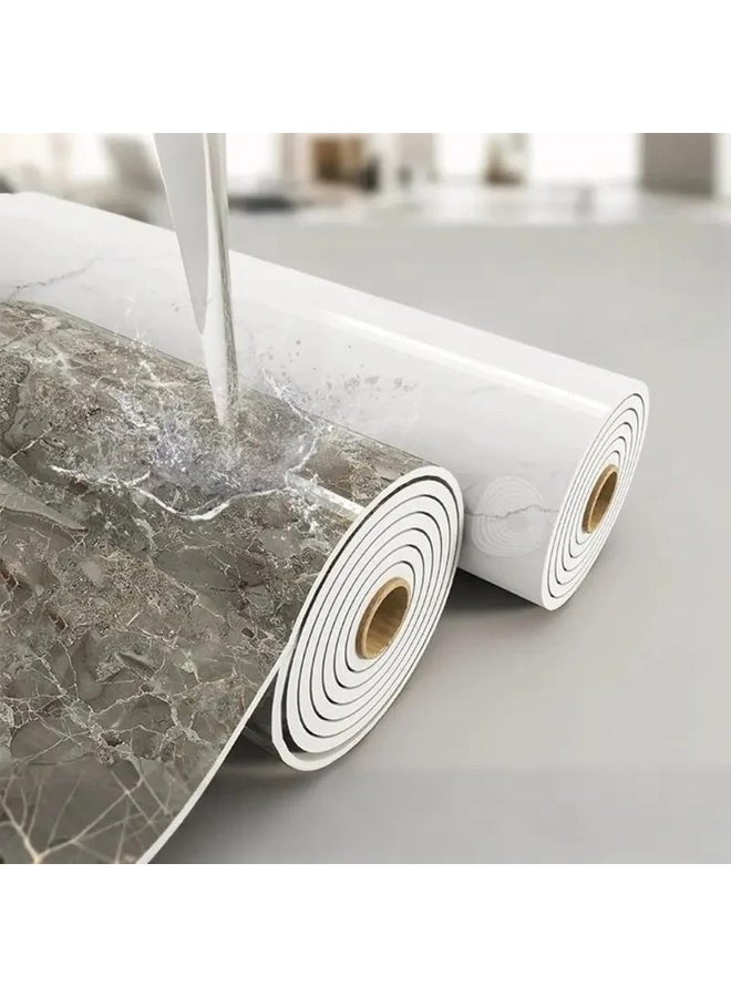 كيلا ورق حائط فينيل ذاتي اللصق، أرضيات فينيل لاصقة، لفة ورق حائط مقاومة للماء للأرضيات والأسقف والجدران، 15.7 بوصة × 196 بوصة (40 سم × 5 م) - Image 4