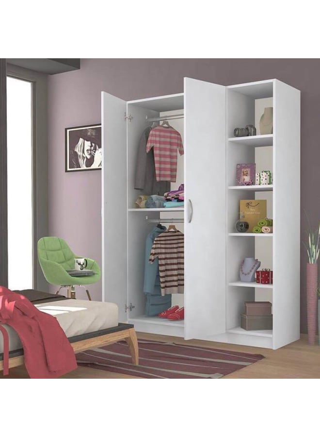 ريترو خزانة ملابس 200x60x120سم – أبيض - Image 2